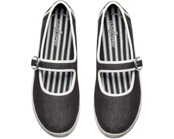 Балетки Breeze Janey от Clarks с регулируемой пряжкой и стелькой Cloudsteppers