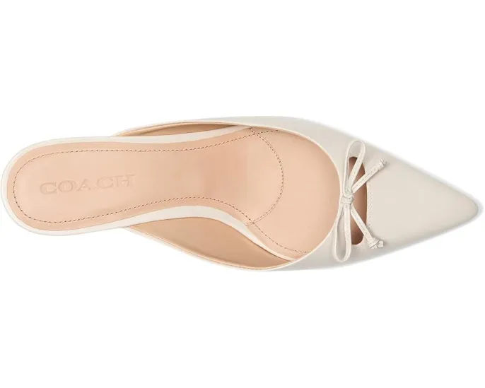 Туфли-мюли COACH Runway с острым носком и бантом на союзке