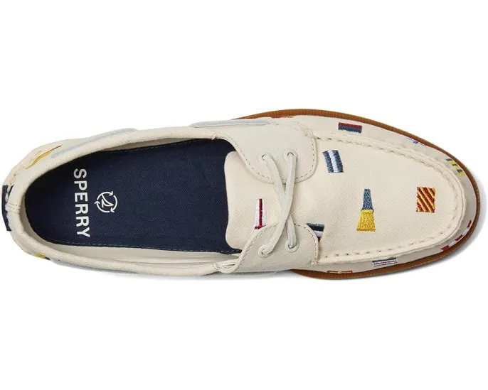 Кроссовки Sperry Authentic Original 2-Eye Seasonal с вышивкой и технологией Wave Siping
