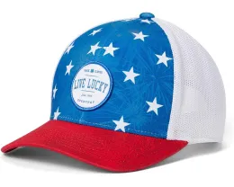 Регулируемая кепка Shooting Star с сетчатыми вставками и принтом