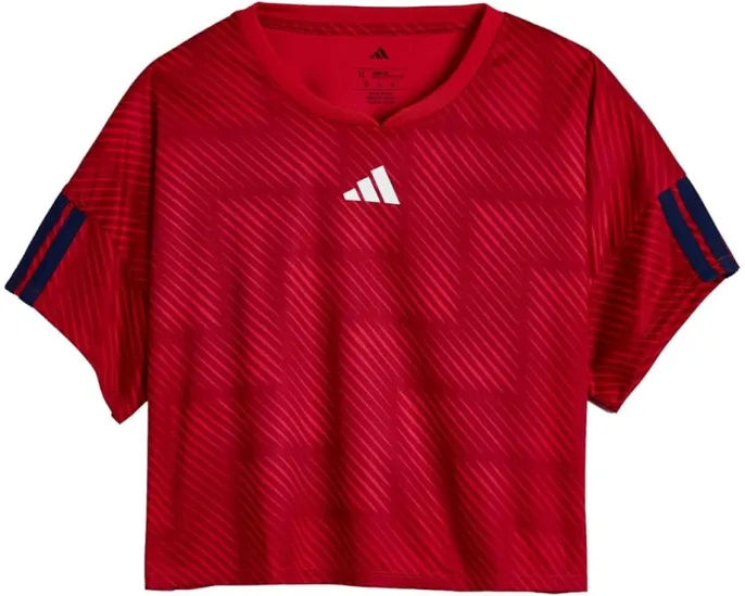 Детский топ adidas Kids с футбольным принтом из переработанного полиэстера