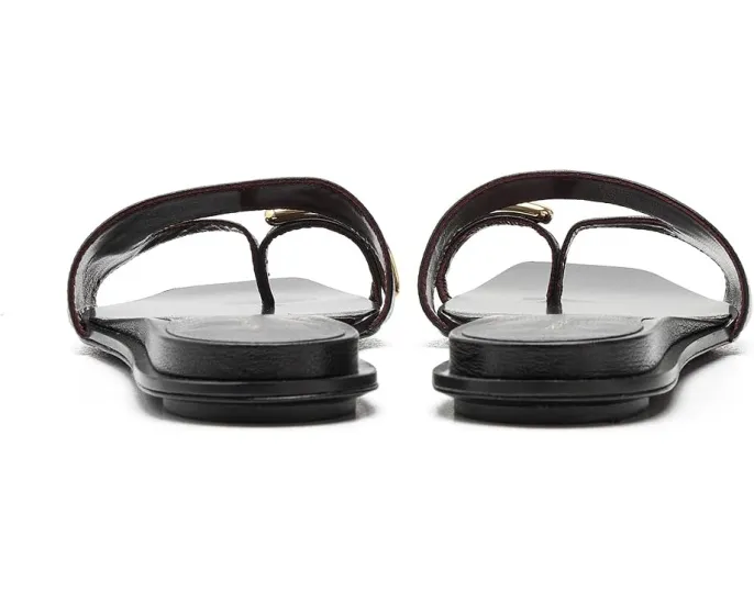 Сандалии Tory Burch Romy Slides на плоской подошве из кожи