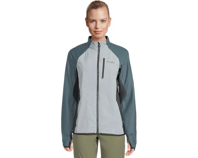 Куртка Columbia Arctic Crest Hybrid Full Zip с технологией Omni Heat Arctic и прорезями для большого пальца