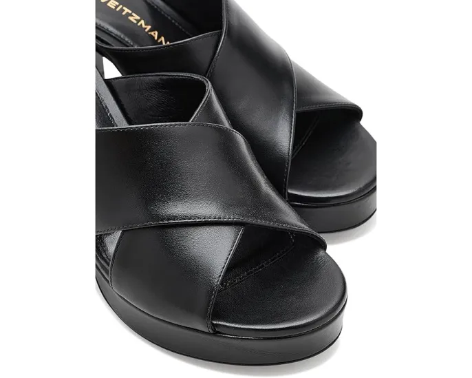Stuart Weitzman Dayna Platform Slide босоножки на платформе черные