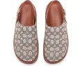 Сабо COACH Sculpted C на платформе с узором Jacquard и регулируемой пряжкой