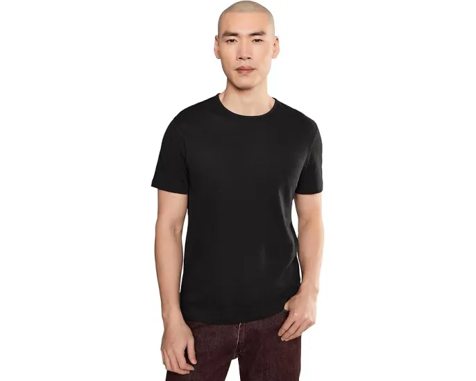Футболка John Varvatos Stanley Crew с текстурой и черным цветом