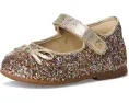 Балетки Naturino для девочек с блестками и ремешком на липучке