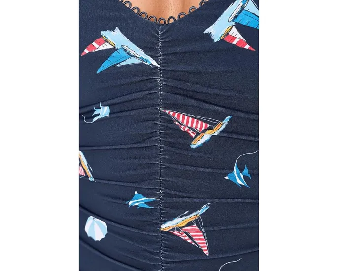 Купальник цельный с V-образным вырезом BeachClub от Seafolly со съемными чашками