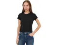 Кроп-футболка AG Jeans Sadie Crew Neck с винтажным кроем 90-х