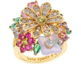 Коктейльное кольцо Bursting Blooms с цветами от Kate Spade New York