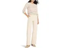 Свитер NIC+ZOE Scandi Stripe с двухтонными полосками и рельефной резинкой