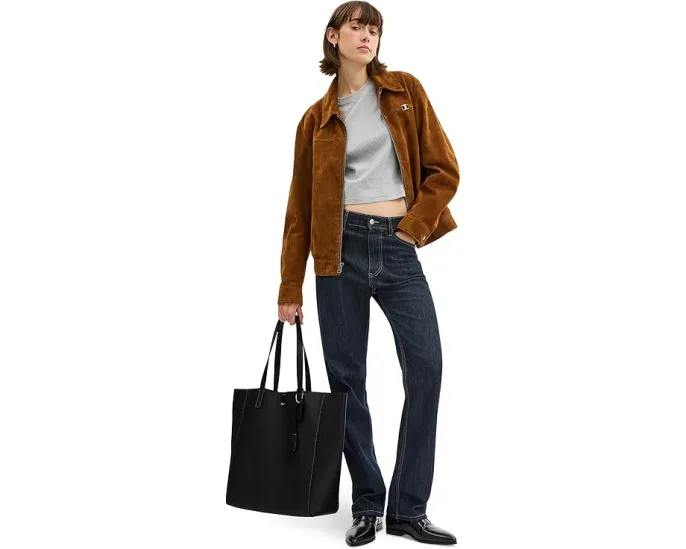 Тота COACH Broadway из натуральной и растительно-дубленой кожи с карманом для ноутбука