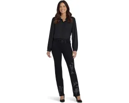 Джинсы NYDJ Petite Marilyn Embroidery укороченные с вышивкой и средней посадкой