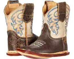 Детские вестерн-ботинки Roper Cowbabies Parker с квадратным мысом и липучкой