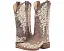 Ковбойские сапоги Corral Boots A2663 с цветочной строчкой и квадратным носком