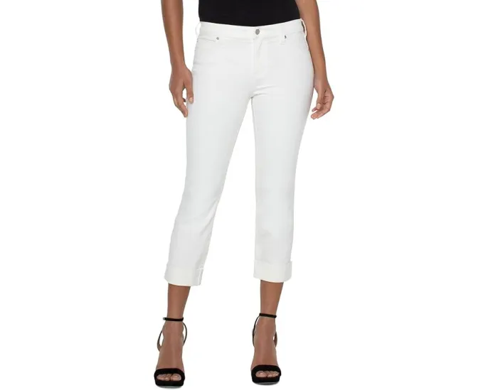 Джинсы Charlie Crop Wide Rolled Cuff от Liverpool Los Angeles