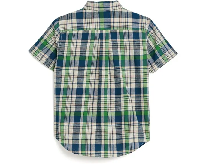 Рубашка хлопковая в клетку Polo Ralph Lauren Plaid Cotton Shirt белая для малышей и детей младшего возраста