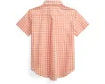 Рубашка Polo Ralph Lauren Kids с коротким рукавом из хлопкового поплина в клетку