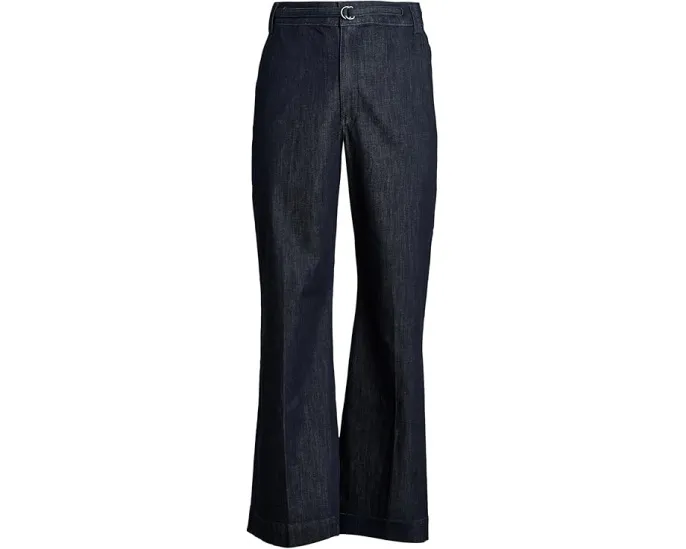 NYDJ Plus Palazzo Jeans с расклешенными брючинами и поясом на D-кольцах
