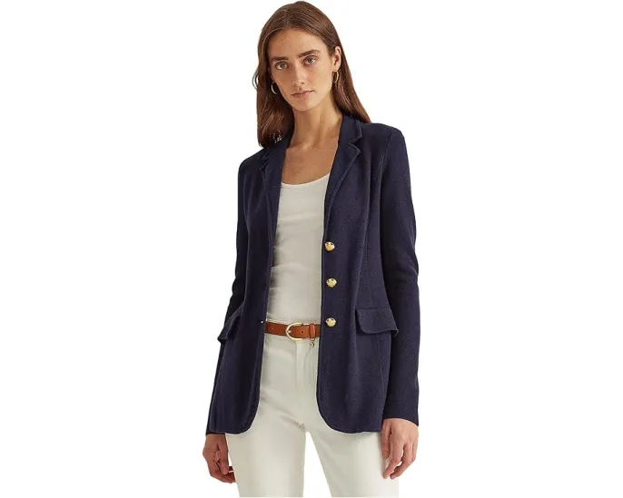 Lauren Ralph Lauren Knit Sweater Blazer блейзер из трикотажа с воротником пиджачного типа