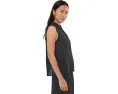 Рубашка Petite Puckered Organic Linen Grid Classic Collar Shirt Eileen Fisher из льна