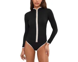 Топ-жилет Seafolly Beach Bound с длинными рукавами и молнией спереди