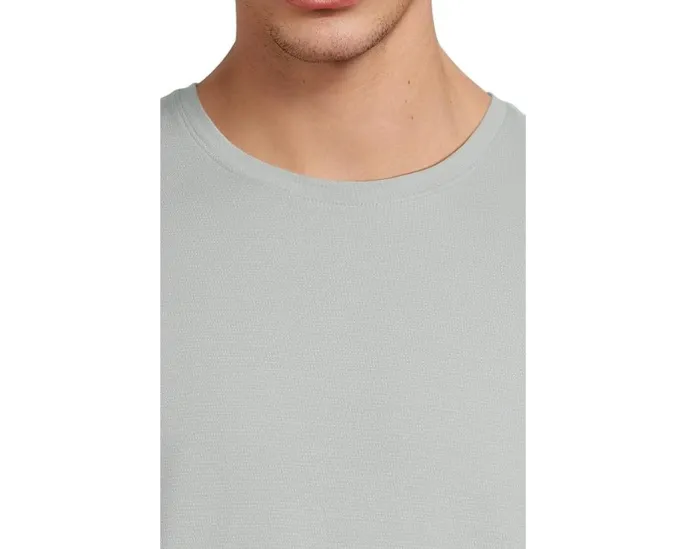 Футболка Vince Short Sleeve Crew из пима-хлопка с рельефным узором