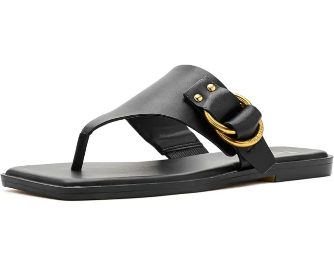 Сандалии Franco Sarto L-Mavie2 на плоской подошве с плетением и регулируемой пряжкой