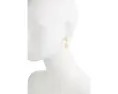 Серьги-гвоздики Kendra Scott Adriana с фигурной рамкой в виде ракушки