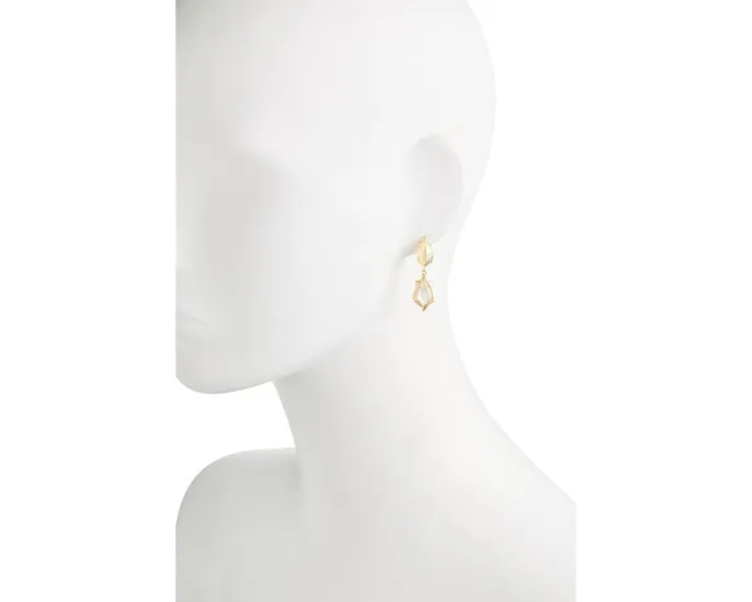 Серьги-гвоздики Kendra Scott Adriana с фигурной рамкой в виде ракушки