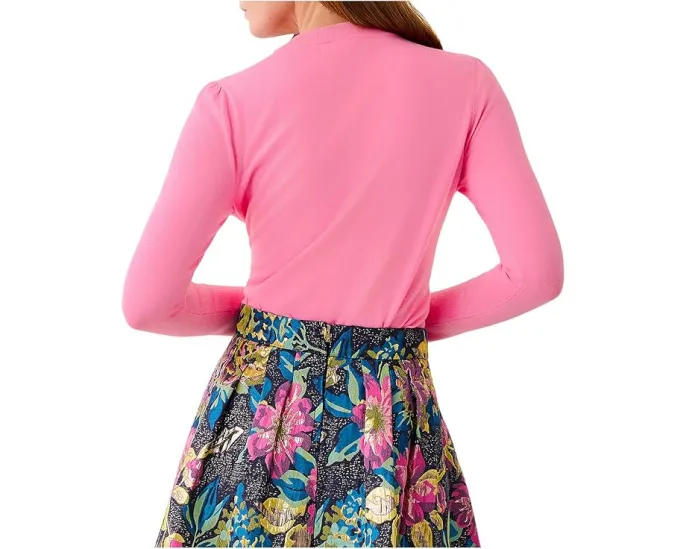 Свитер Lilly Pulitzer Morgen с ребристыми манжетами и воротником