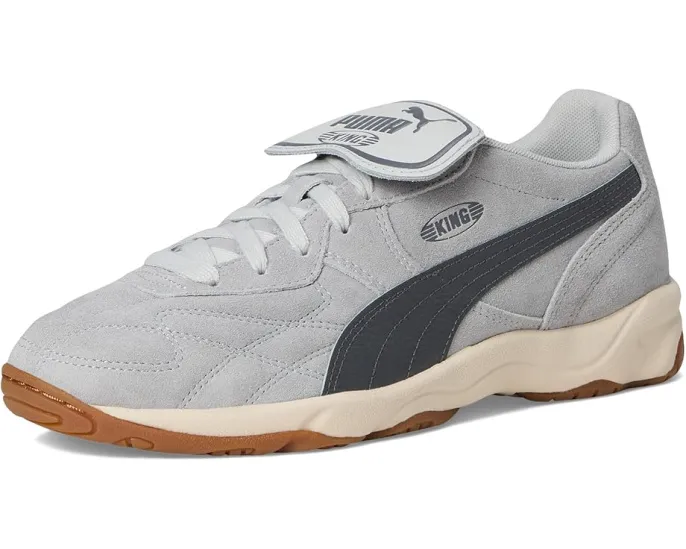 Кроссовки King Indoor от PUMA из кожи с золотым тиснением