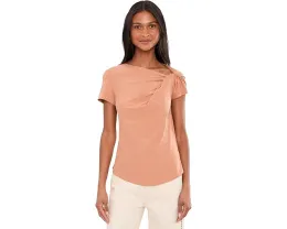 Футболка с асимметричным вырезом Lauren Ralph Lauren