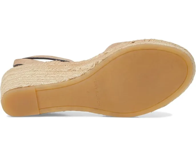 Босоножки Tory Burch Ines на клине 50 мм с регулируемым ремешком