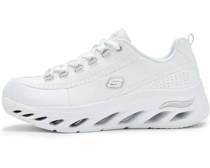 Кроссовки SKECHERS Arch Fit Glide Step с кожаным верхом и технологией поддержки свода стопы