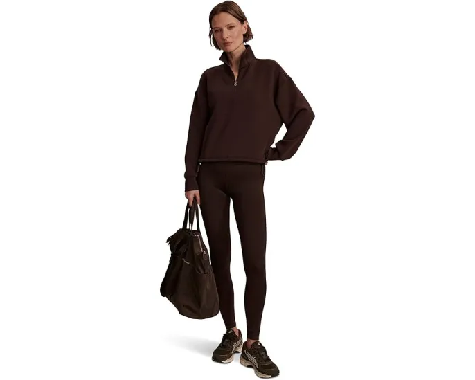 Кроп-толстовка Varley Sian Cropped Half Zip Midlayer с отверстиями для большого пальца