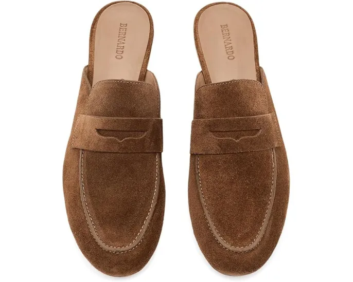 Сандалии-мюли Bernardo Balda с ремешком на щиколотке и открытым носком