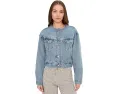 Короткая куртка-тракер Levi's Premium Collarless Shrunken 90s без воротника