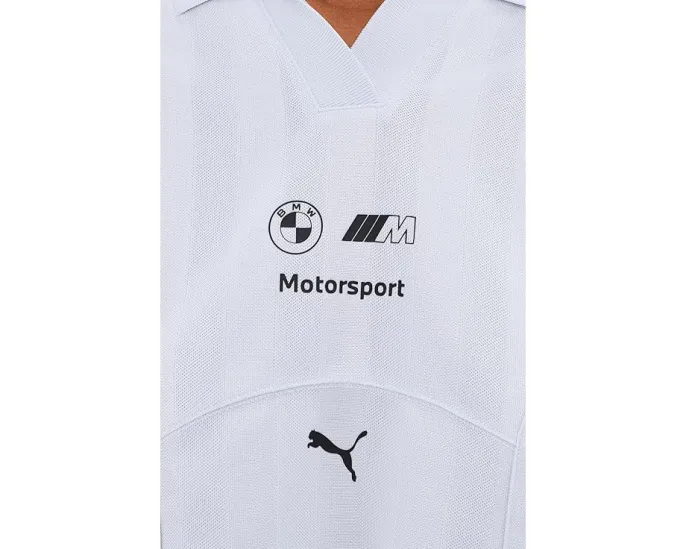 Кроп-поло PUMA BMW M Motorsport Lifestyle из жаккарда с дизайном по мотивам M3 E46