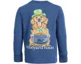 Детская футболка Vineyard Vines с длинным рукавом и принтом ко Дню Святого Патрика