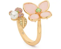 Кольцо Kate Spade New York Pastel Petals с лепестками и камнями