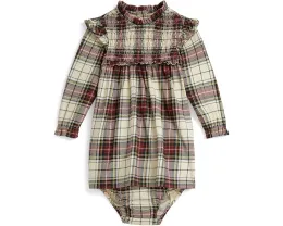 Детское платье и шортики в клетку из хлопкового джерси Polo Ralph Lauren Kids