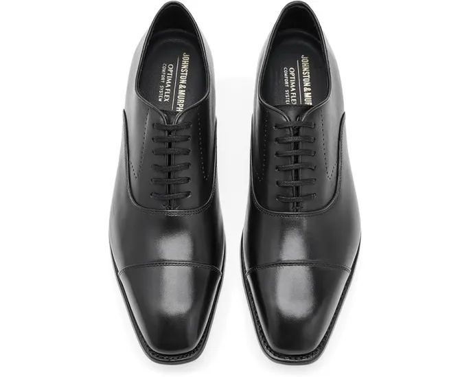 Johnston & Murphy Ashton Cap Toe туфли кэп-тое из натуральной зернистой кожи