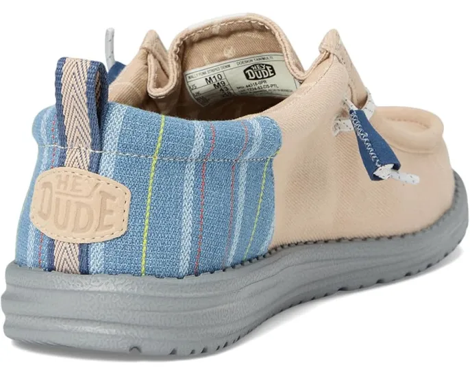 Hey Dude Wally Funk Striped Denim слипоны с джинсовым принтом