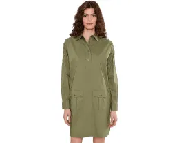 Платье-рубашка Lauren Ralph Lauren из смесового хлопка