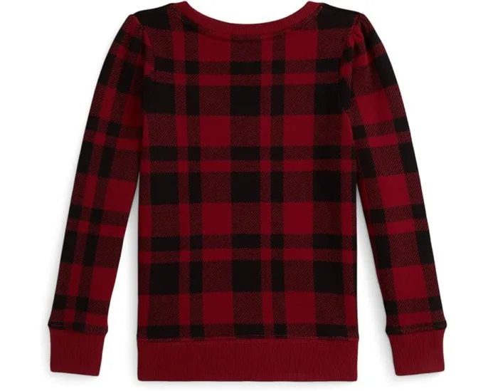 Детская толстовка Polo Ralph Lauren Kids из флиса с принтом Polo Bear и клеткой