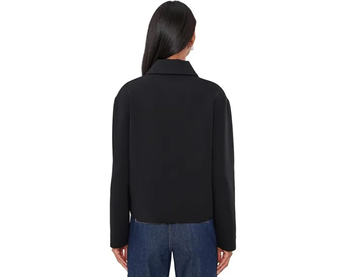 Vince Полузип с воротником и длинным рукавом из мягкой ткани