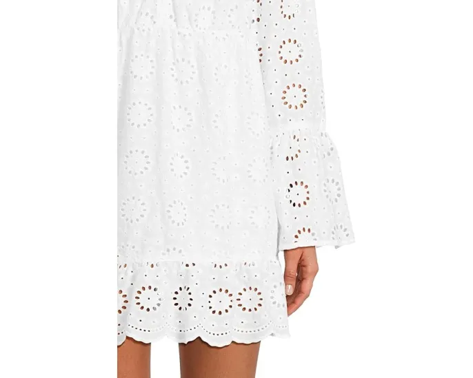 Платье Beach Riot Delaney с длинными рукавами колокол и ажурной отделкой