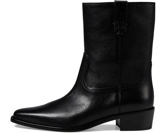Ботинки Tory Burch City Western до щиколотки на каблуке 45 мм из кожи
