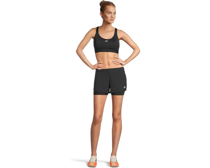 Шорты New Balance RC Seamless 2-в-1 3 дюйма с технологией NB DRY